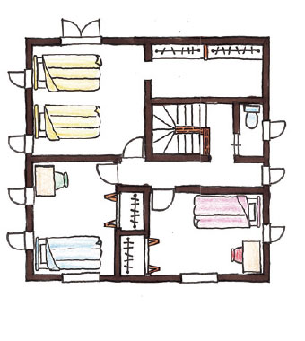 Swedish Style 32坪プランのイメージ図 2F