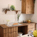 木製のキッチン台